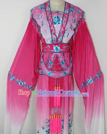 Chinese Ancient Water Sleeve Color Transition Dancing Costumes for Women