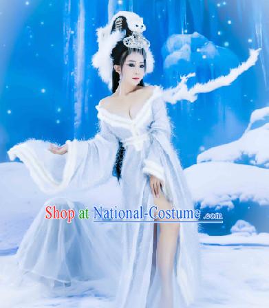 Traditional Chinese Fox Fairy Costumes Complete Set