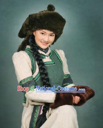 Mongolian Princess Jacket Clothes and Hat Complete Set