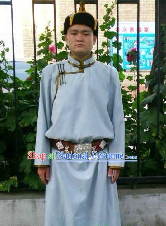 Mongolian Nobleman Clothing and Hat Complete Set