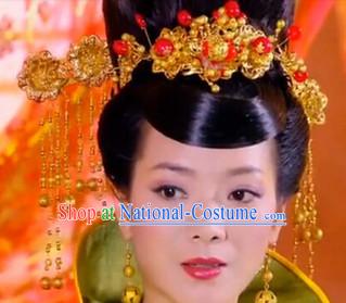 Ancient Chinese Empress Headwear and Wig