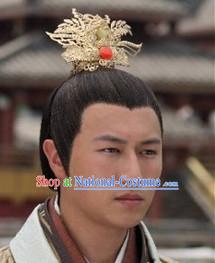 Ancient Chinese Prince Headwear and Wig