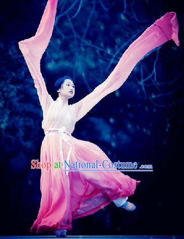 Long Water Sleeve Classical Dancing Costumes Complete Set for Women