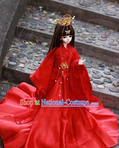 Traditional Chinese Red Wedding Dress for Brides