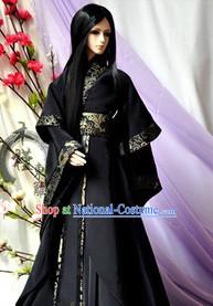 Black Hanfu Costumes Complete Set for Men