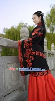 Black Phoenix Quju Costumes and Hair Accessories Complete Set