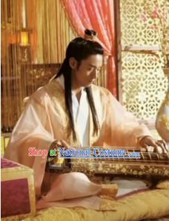 Ancient Korean Palace A Frozen Flower Emperor Costumes and Coronet Complete Set