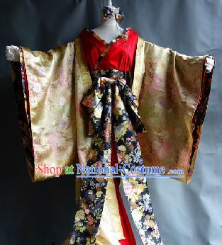 Japanese Stage Performance Kimono Costumes for Girls