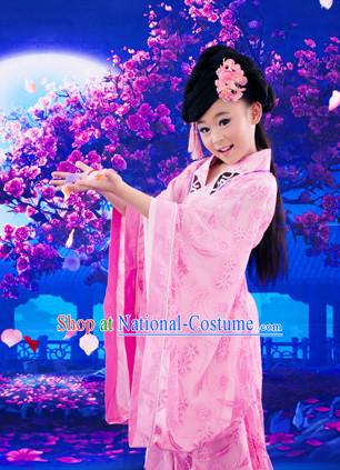 Ancient Chinese Tang Princess Dresses Complete Set for Kids