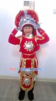 Chinese Legend Character Hua Mulan Heroine Costumes for Students