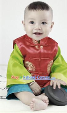 Ancient Chinese Birthday Ceremony Dresses for Kids