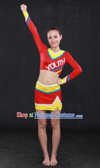 Modern Cheerleader Dance Costumes Complete Set