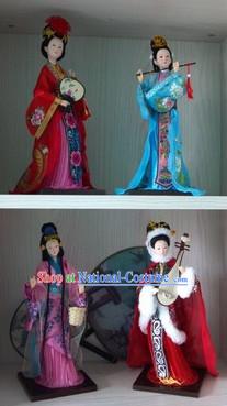 Handmade Beijing Silk Figurine Doll - Ancient Four Beauties Set