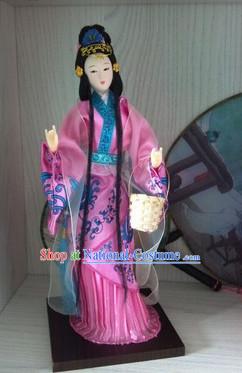 Handmade Beijing Silk Figurine Doll - Ancient Chinese Beauty 1