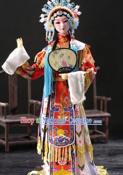 Handmade Beijing Silk Figurine Doll - Peking Opera Yang Guifei Character