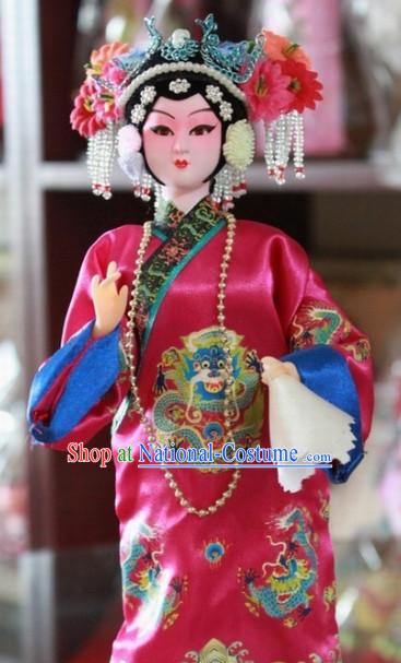 Handmade Traditional China Beijing Silk Figurine - Xiao Taihou Empress