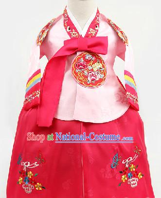 Korean Traditional Hanbok for Children from 1 Year Old to 15 Years Old