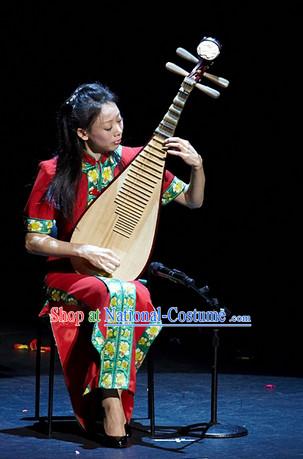 Traditional Chinese Lute Musician Costumes Cheongsam