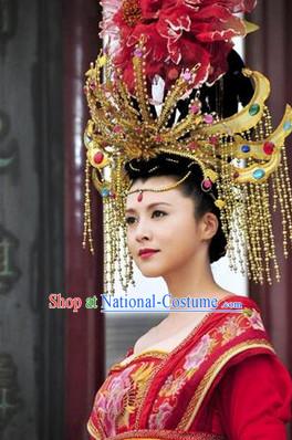 Yang Yuhuan Empress Phoenix Hair Accessories and Wig