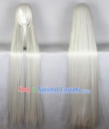 Chinese Classic Grey Hanfu Wig for Men