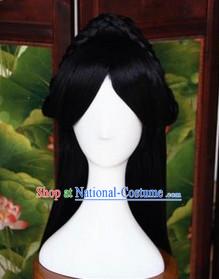 Ancient Chinese Beauty Long Black Wig