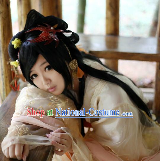 Ancient Chinese Imperial Palace Long Wig