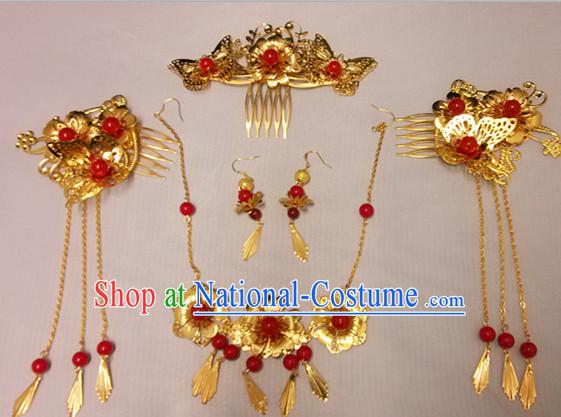 Handmade Traditional Wedding Hair Jewelry Complete Set