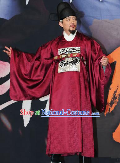 Ancient Korean Official Costumes Complete Set for Men