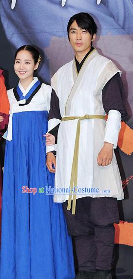 Traditional Korean Husband and Wife Costumes 2 Complete Sets