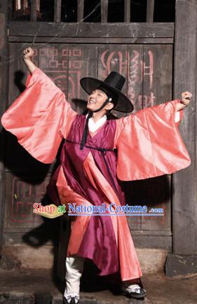 Korean Traditional Clothes and Hat for Boys