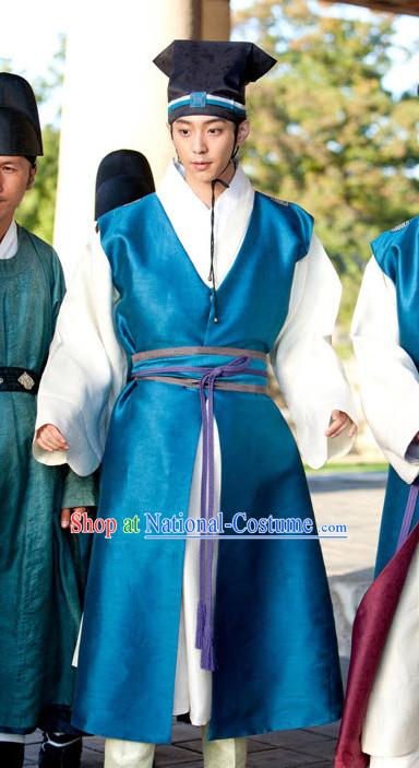 Traditional South Korean Historical Hanbok Costumes and Hat