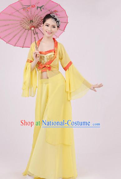 Traditional Classical Dance Costumes and Headwear Complete Set for Women