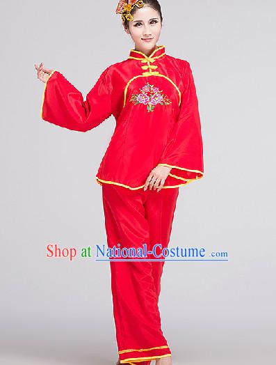 Traditional Dance Costume and Headwear Complete Set for Women 1