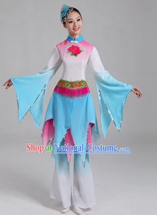 Traditional Asian Dance Costume Complete Set for Women 2