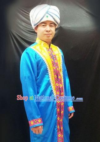 Traditional Indian Clothes and Hat for Men