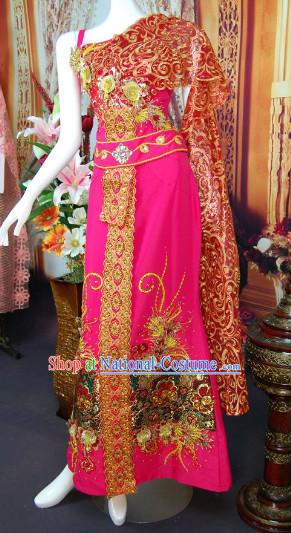 Southeast Asia Traditional Wedding Dresses Complete Set