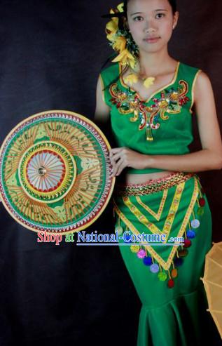 Southeast Asia Traditional Thailand Dance Costumes for Women