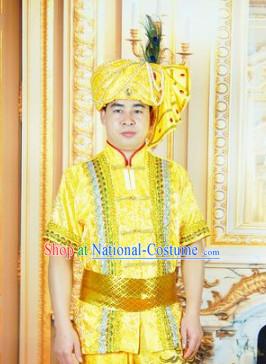 Southeast Asia Traditional Thailand Royal Clothes Imperial Dresses for Boys or Men