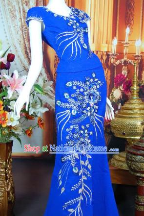 Southeast Asia Traditional Thailand Dresses for Girls