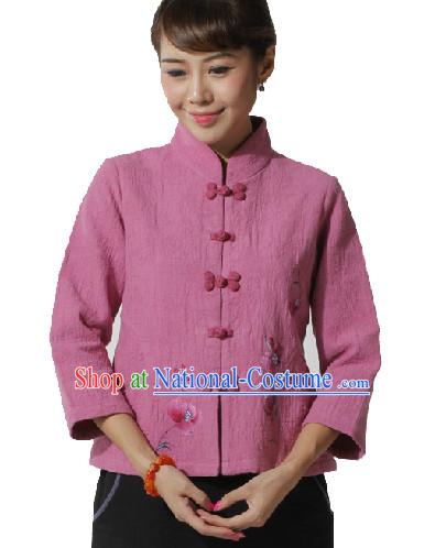 Traditional Chinese Hands Painted Mandarin Jacket for Women