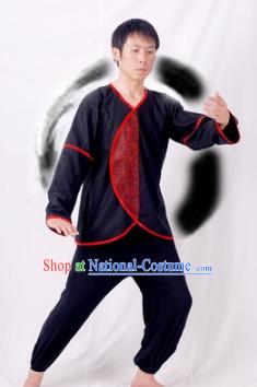 Chinese Black Kung Fu Clothes for Men