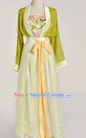 Chinese Black Han Fu Clothes for Women