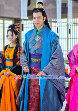 Ancient Chinese King s Son Costumes Complete Set for Men