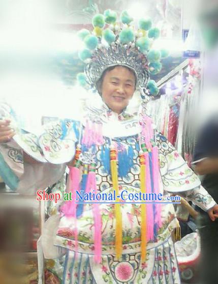 Professional Stage Mu Guiying Costume and Headwear