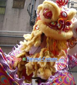 Most Welcome Congratulations Chinese Hok San Lion Dance Costumes Complete Set