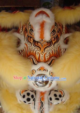 Supreme Long Wool Lion Dance Costumes Complete Set