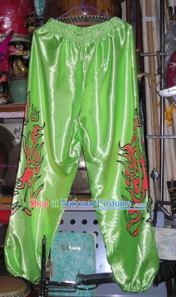 Light Green Professional Competiton and Performance Dragon Dancer and Lion Dance Pants