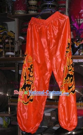 Orange Professional Competiton and Performance Dragon Dancer and Lion Dance Pants