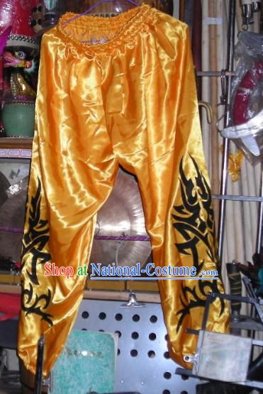 Gold Professional Competiton and Performance Dragon Dancer and Lion Dance Pants