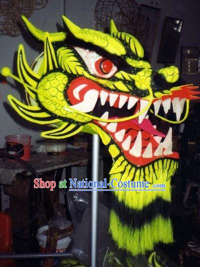 Top Glow in Dark Luminous Dragon Dance Head and Body Costumes Complete Set